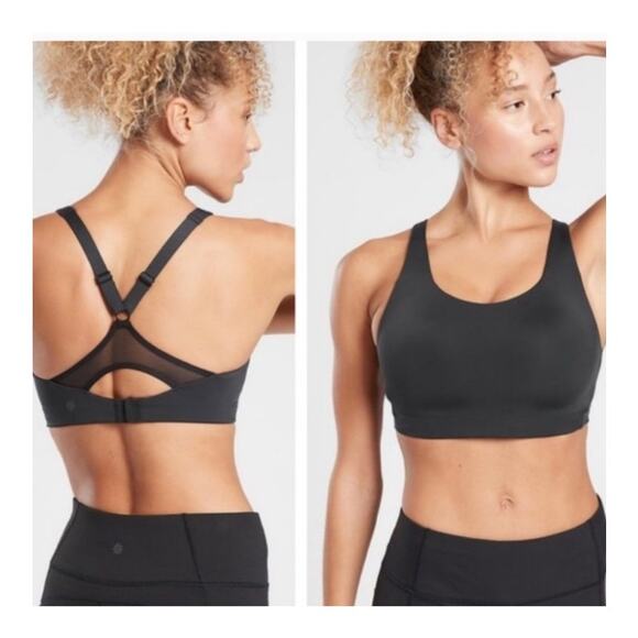 Athleta Advance Black Sports Bra size 40DD - Picture 1 of 8